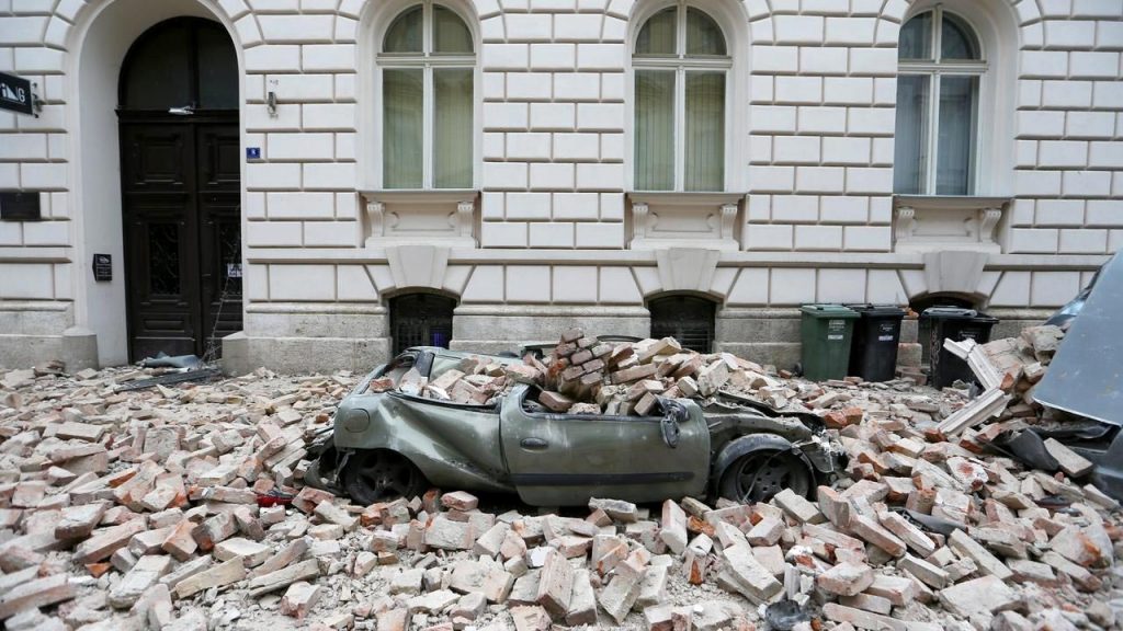 Zagreb, Croatia - Earthquake amid coronavirus crisis