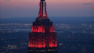 Empire State Building emergency lights